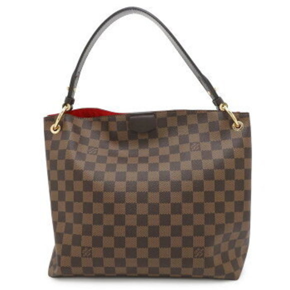 Louis Vuitton Damier Ebene Brown Graceful Shoulder Bag One Shoulder - Picture 1 of 8